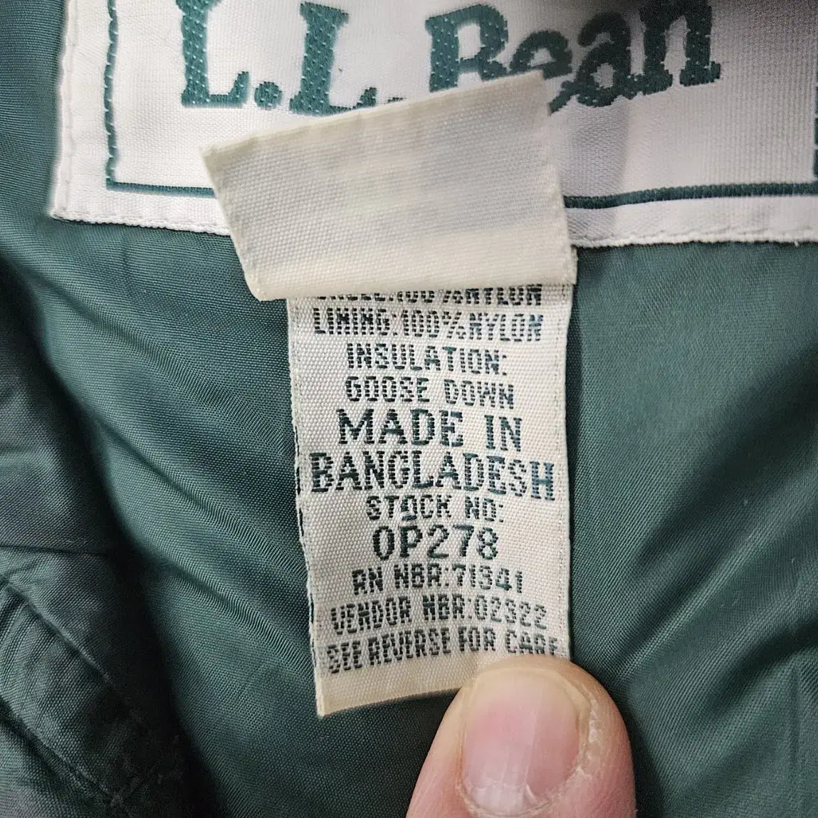 [최종할인] LLBEAN 패커블 구스 푸퍼 LARGE 107사이즈감