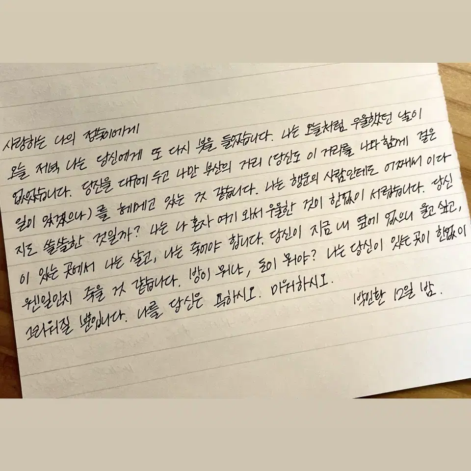 손글씨 편지 대필 편지, 노트정리, 글귀, 탄원서, 빡지