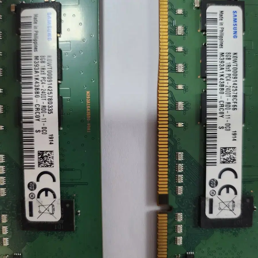 서버용 ddr4, 8gb x2.  16gb팝니다.