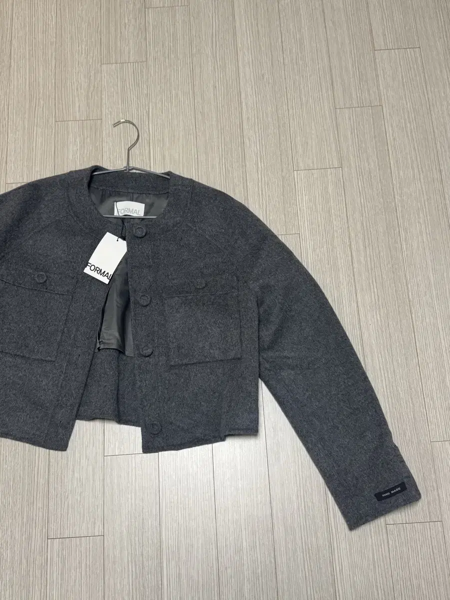 Handmade Short Jacket Gray LARUM