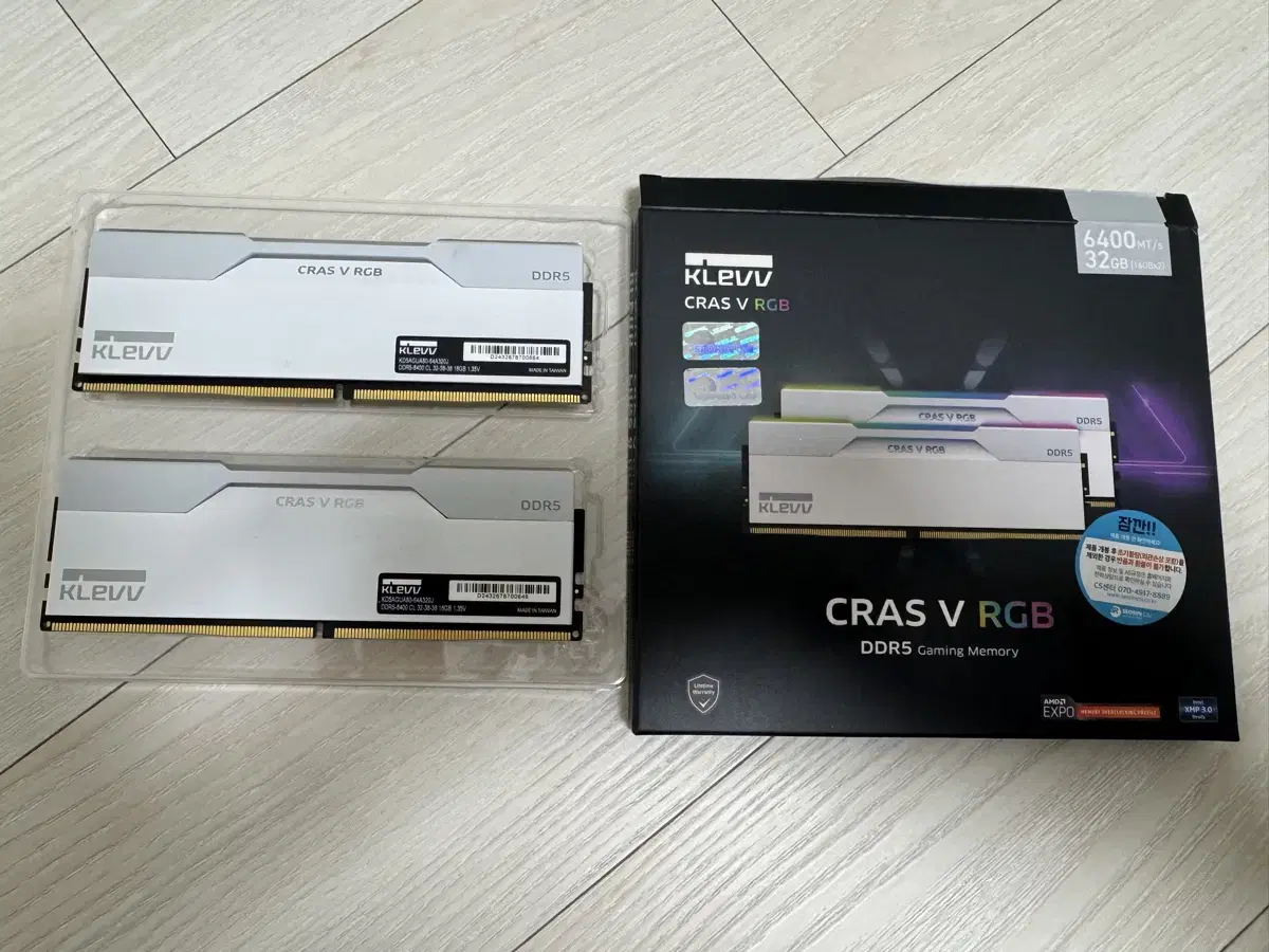 klevv ddr5-6400 cl32 cras v  32gb