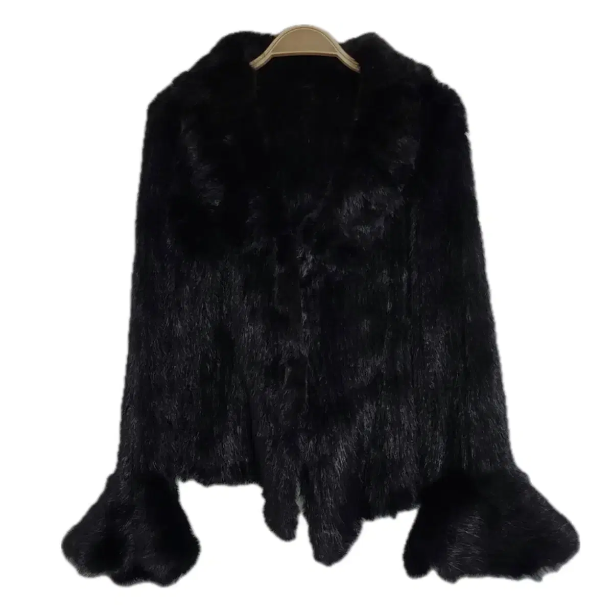 블랙 퍼 자켓 black fur jacket 털