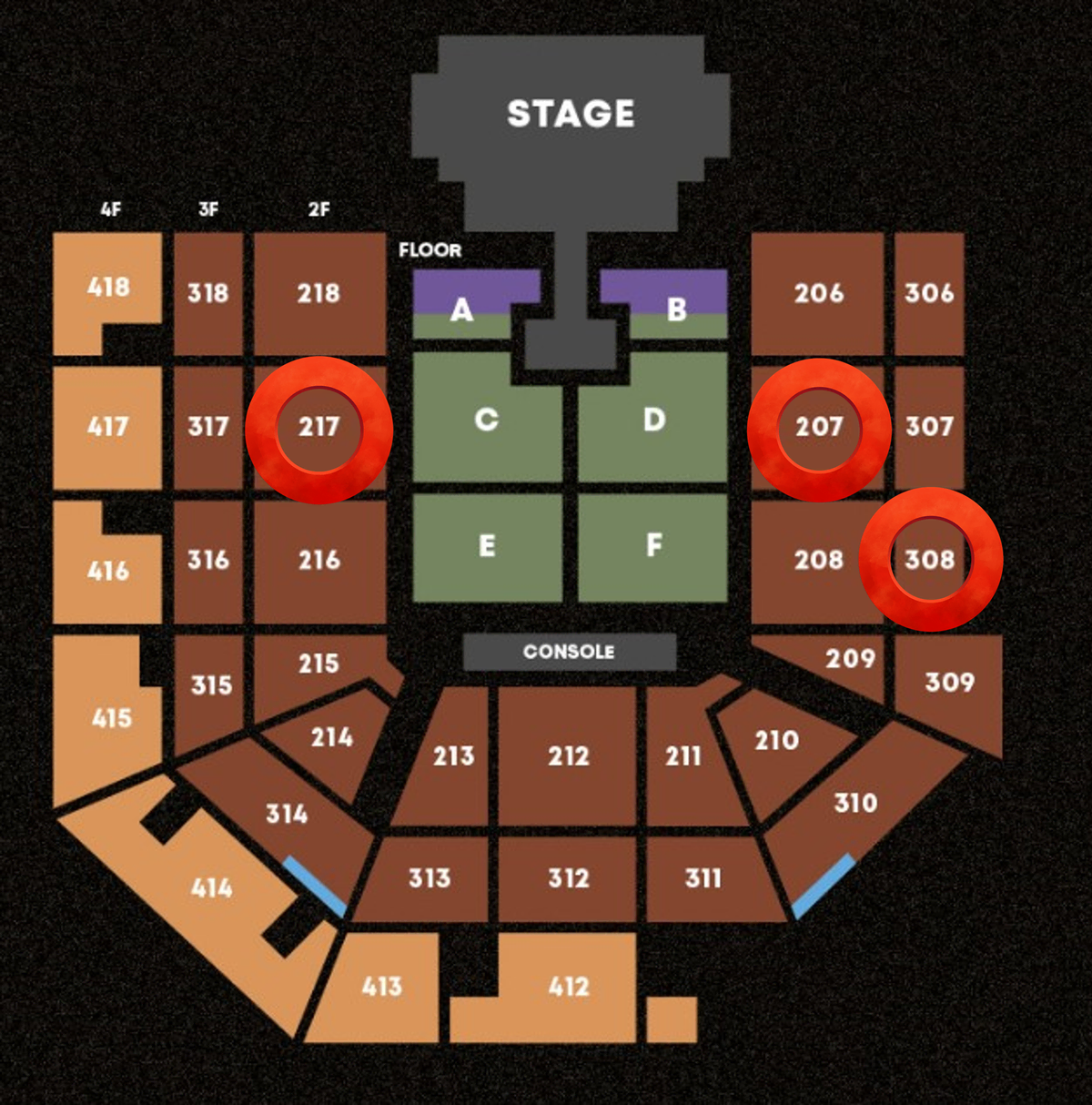 [최고명당] 태양 콘서트 207구역 2열 ,217구역 2열 2연석 양도