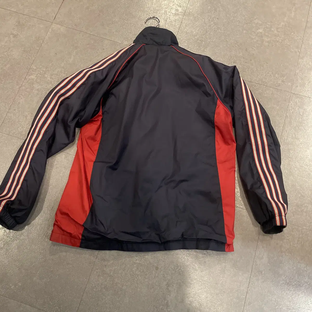 (364) ADIDAS 아디다스 스우시 배색 바람막이 자켓