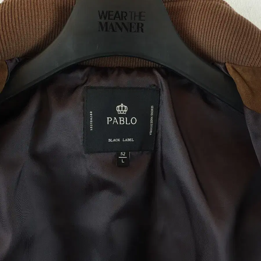 PABLO  BLACK LABEL PABLO 파블로 스웨이드 블루종 10