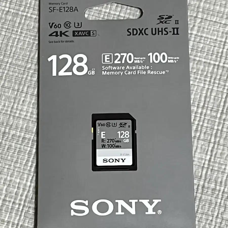 소니 128GB SD카드 메모리 SF-E128A