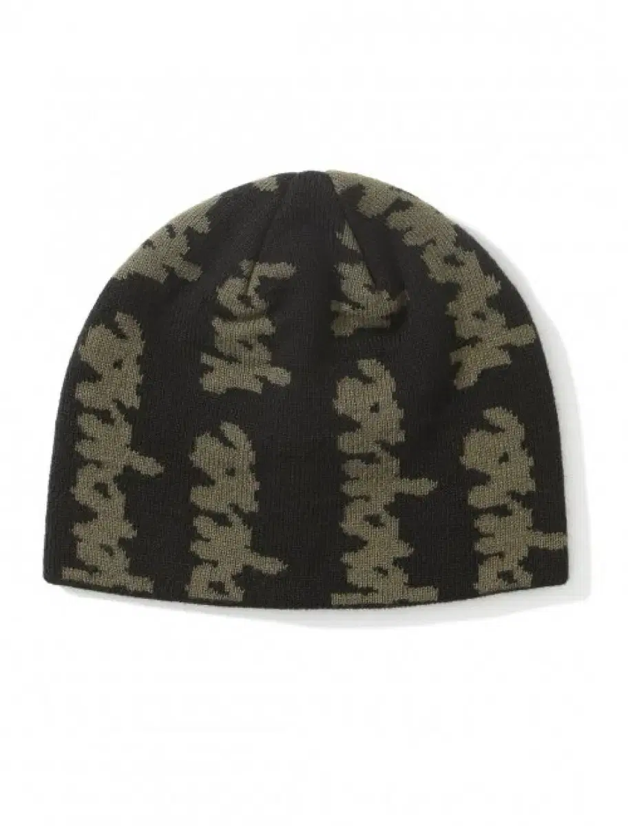 예스아이씨 Doodled Jacquard Beanie Black