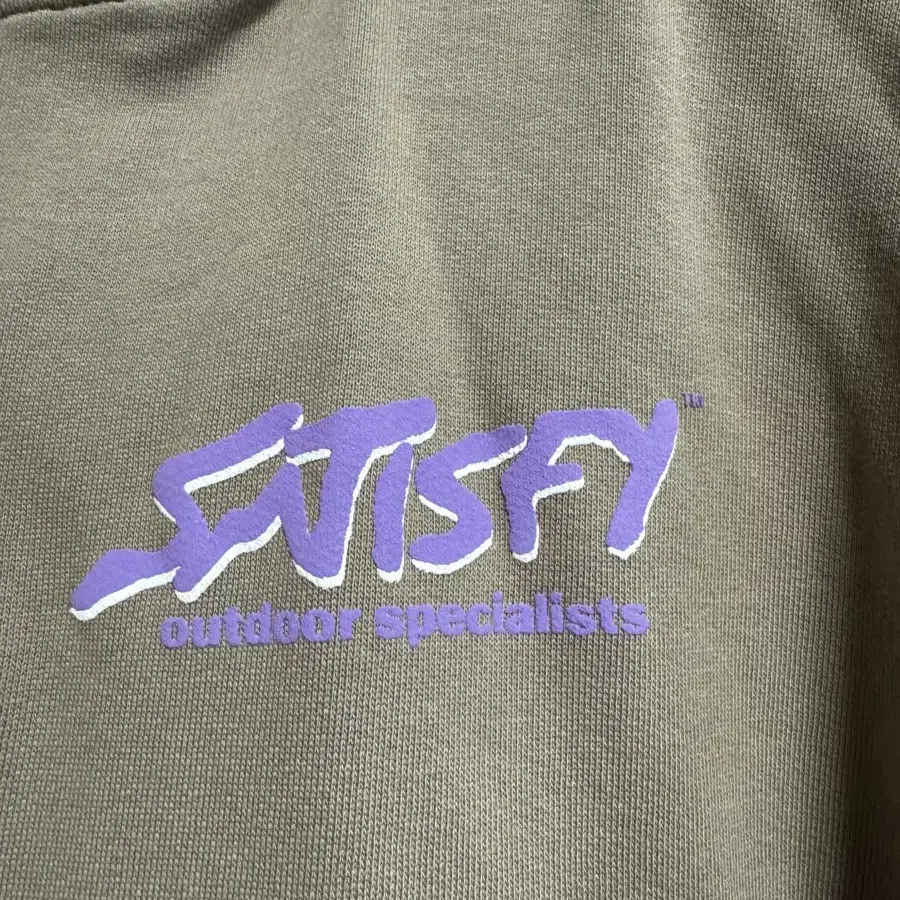 satisfy hoodie 새티스파이 후디 베이지 xl 4