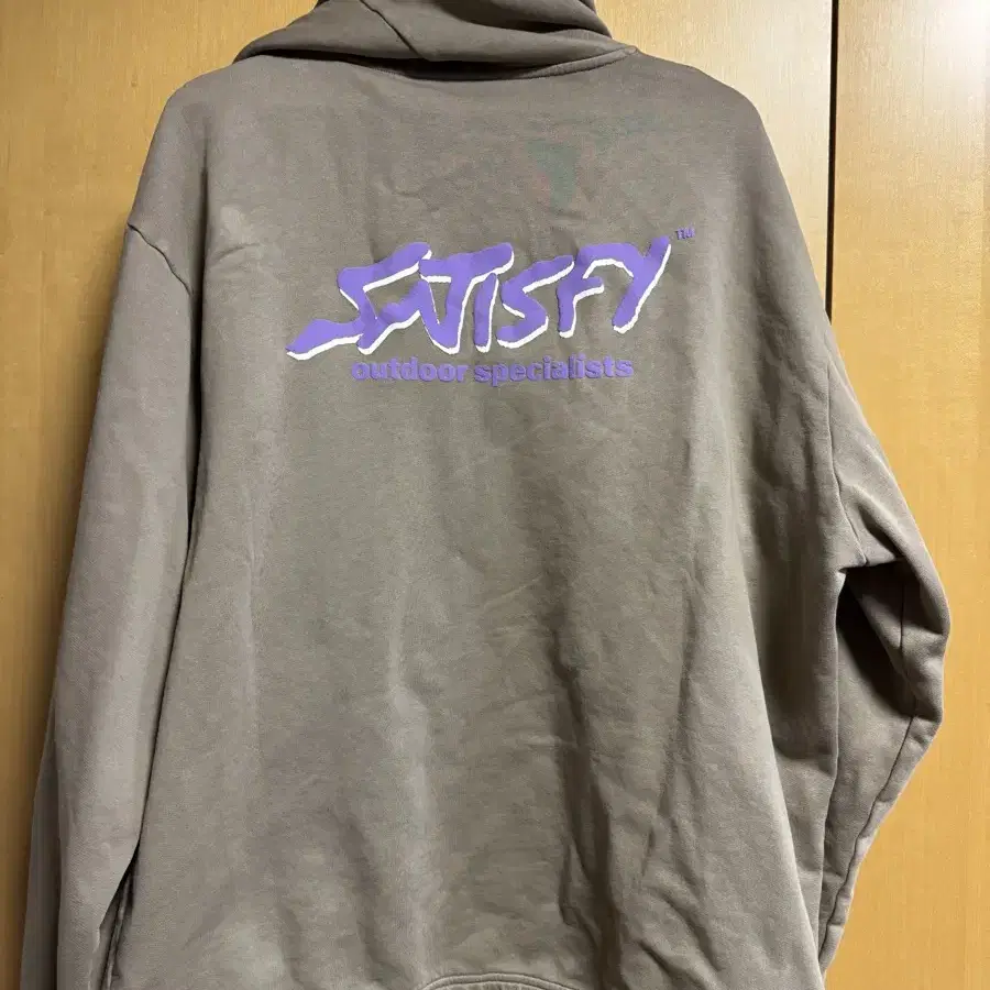 satisfy hoodie 새티스파이 후디 베이지 xl 4