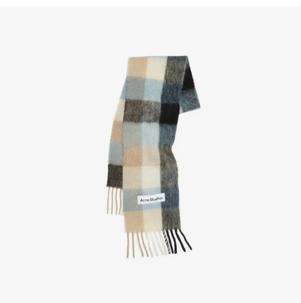 Acne Studios Mohair Check Scarf 블랙 베이지 블