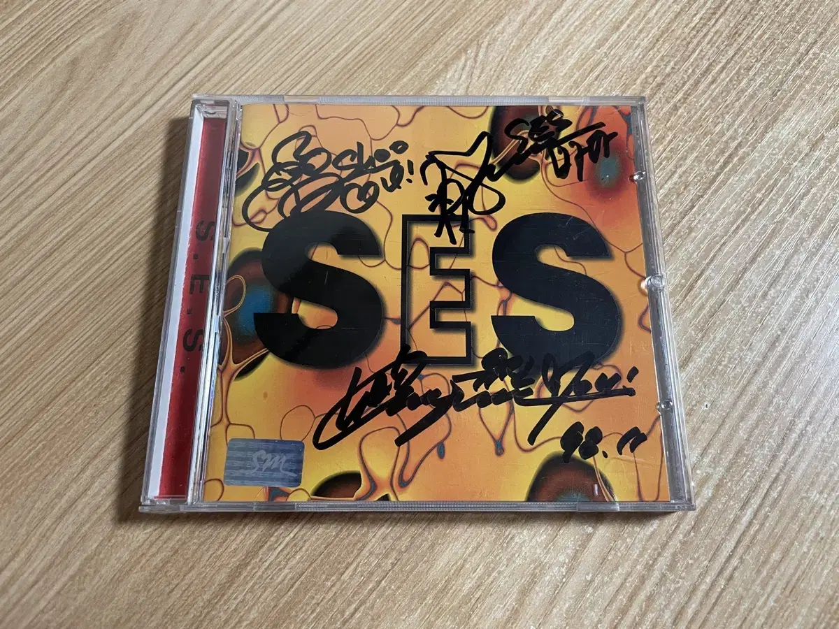 S.E.S. 에스이에스 1집 친필싸인 CD S.E.S. Debut