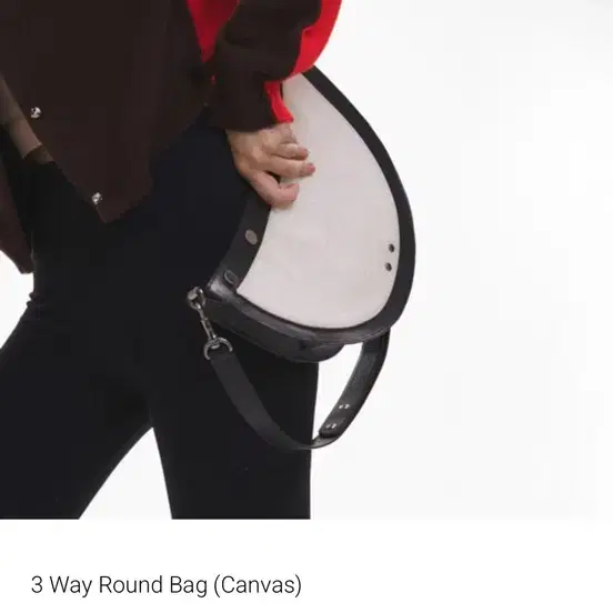 윤세 yunse 3 Way Round Bag (Canvas)