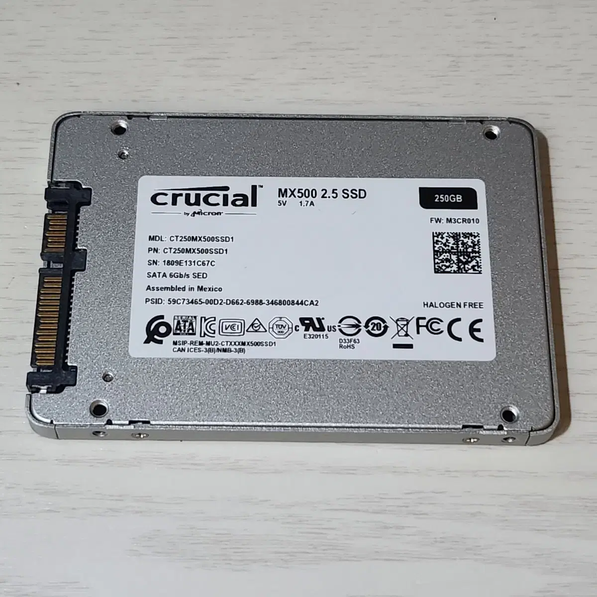 마이크론 MX500 250GB SSD