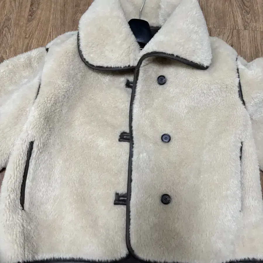 아르켓 포 퍼 자켓 쇼트 파일 자켓 베이지 ARKET Faux Fur S