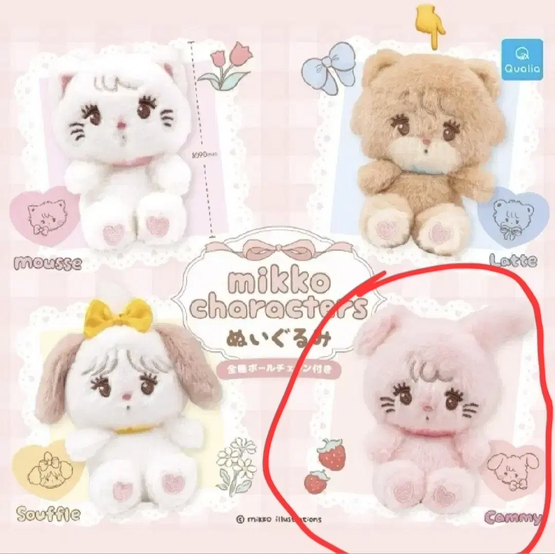 Miko doll keyring Gacha (rabbit)