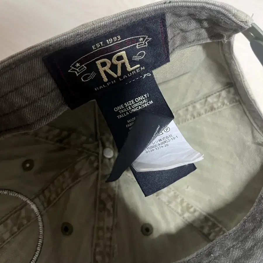 RRL 더블알엘 모자 볼캡 카키