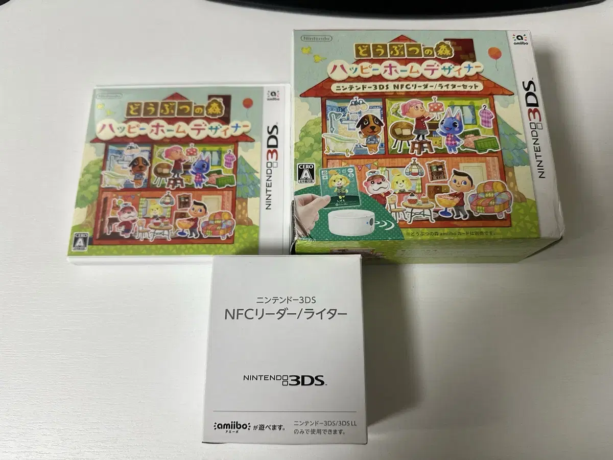 닌텐도3ds 아미보 nfc 리더기+동물의 숲 해피홈 디자이너 팝니다