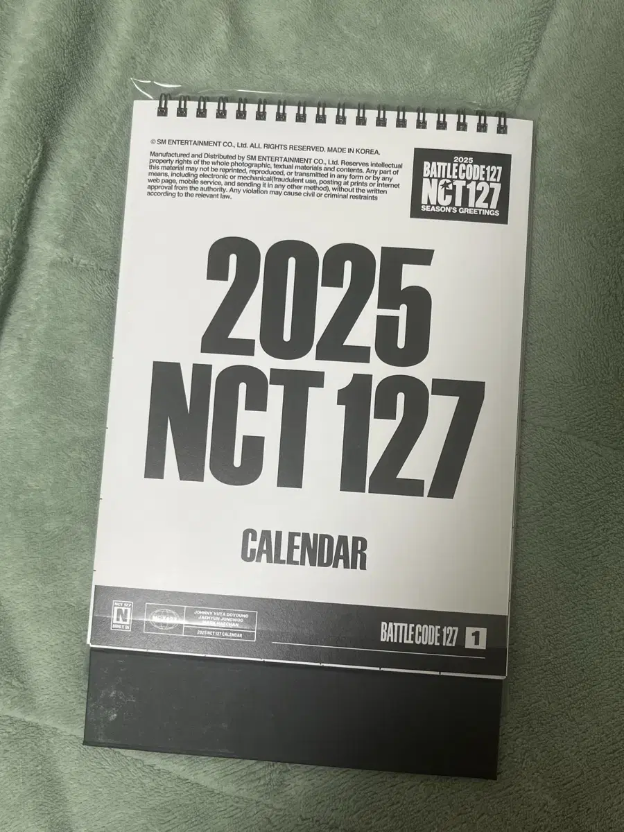 엔시티127 달력 2025 시그 캘린더 시즌그리팅 재현도영정우쟈니유타