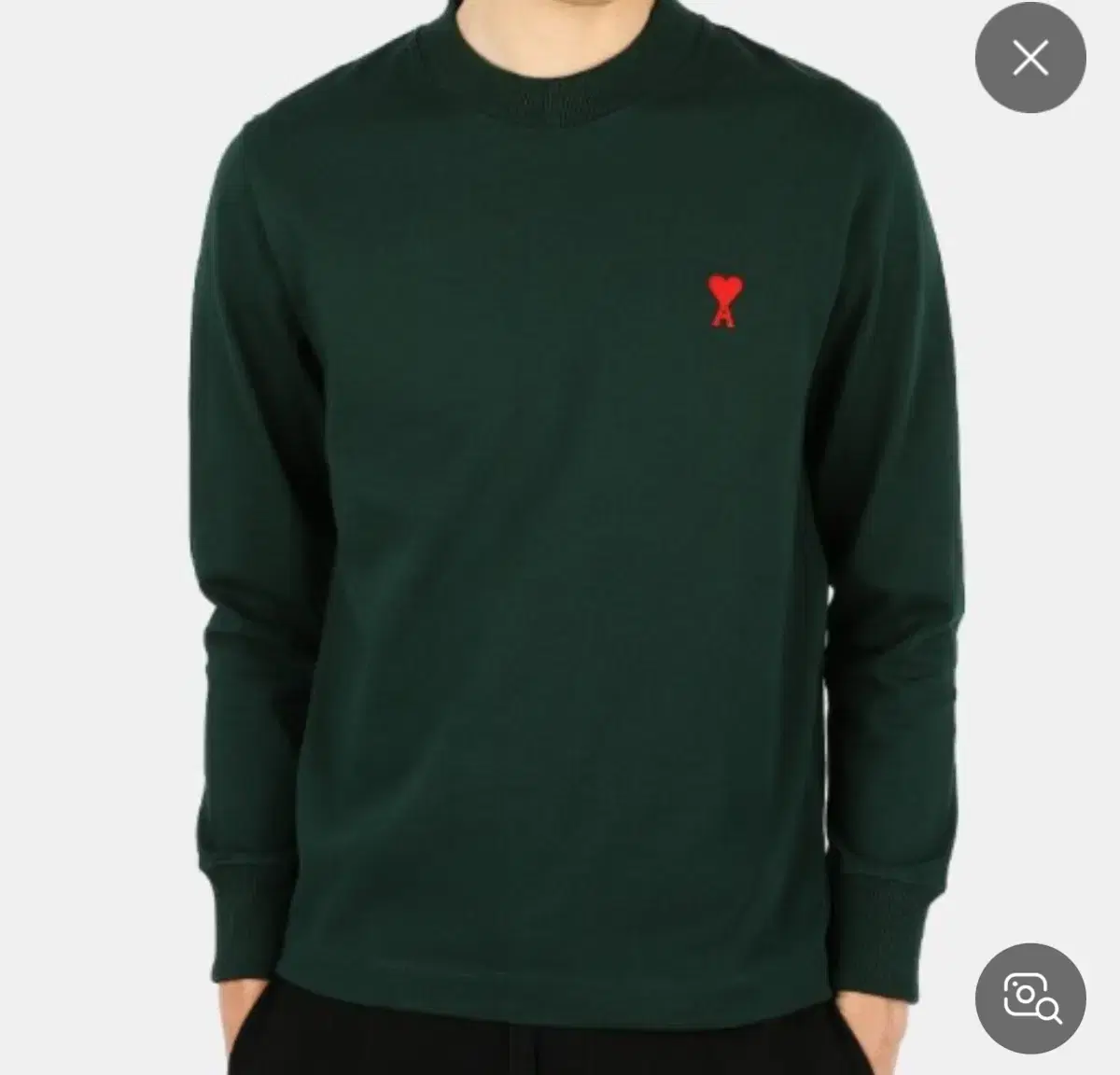 AMI MAN-TO-MAN (LONG SLEEVE) L GREEN