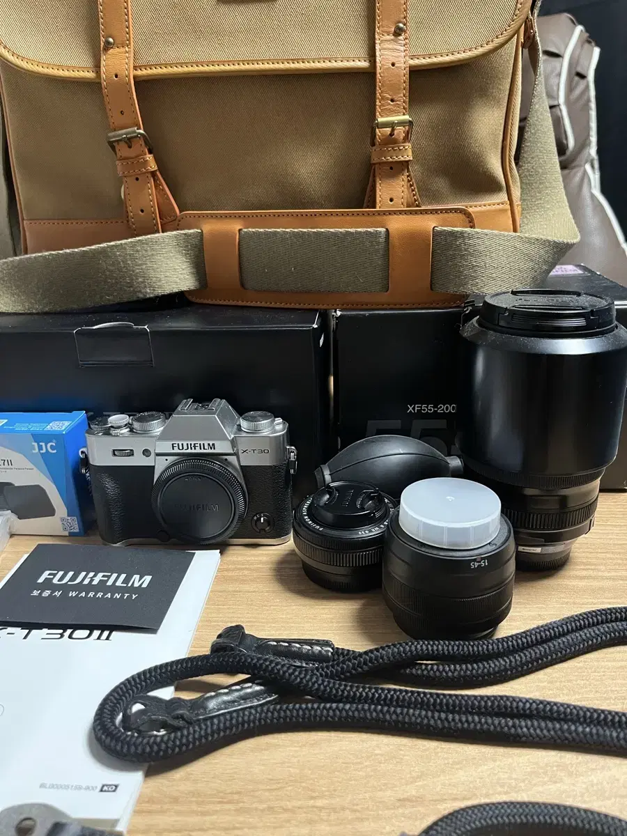 후지필름 xt30ii,15-45,27,55-200 렌즈 3종