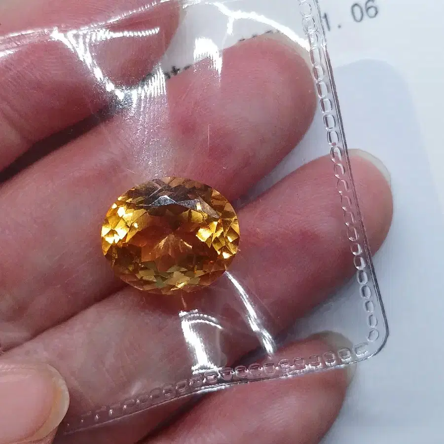 천연황수정 오벌컷 9.42ct