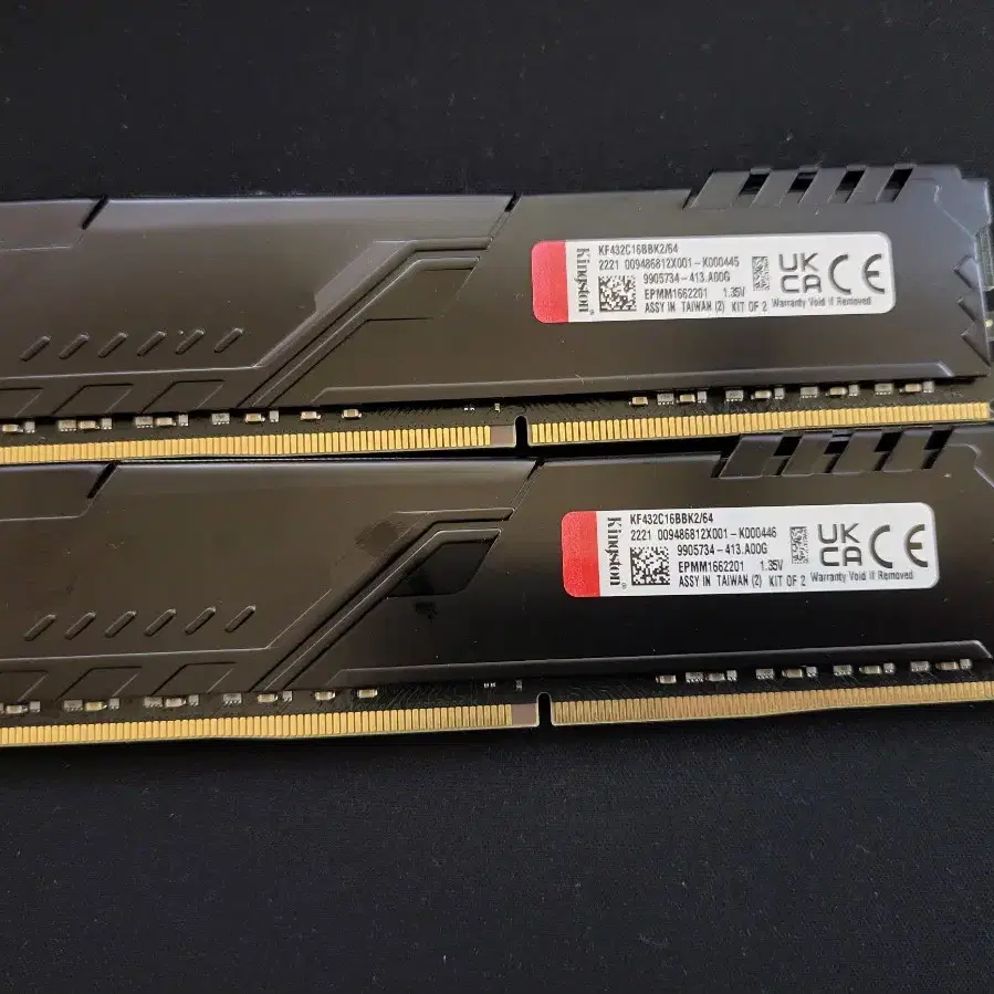 컴퓨터 메모리 킹스톤 DDR4 3200MHZ 64GB(32GB 두개)