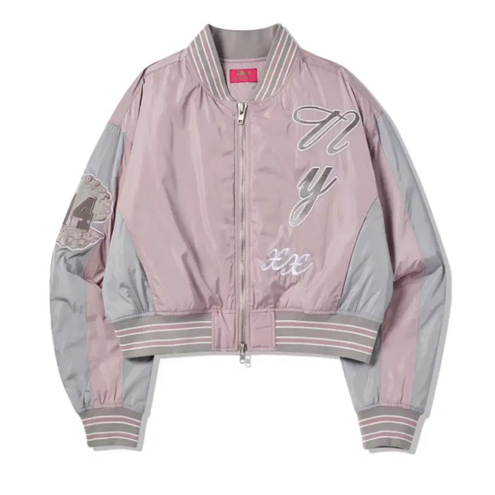 NYXX OVIS COLOR BLOCK BOMBER JACKET PINK