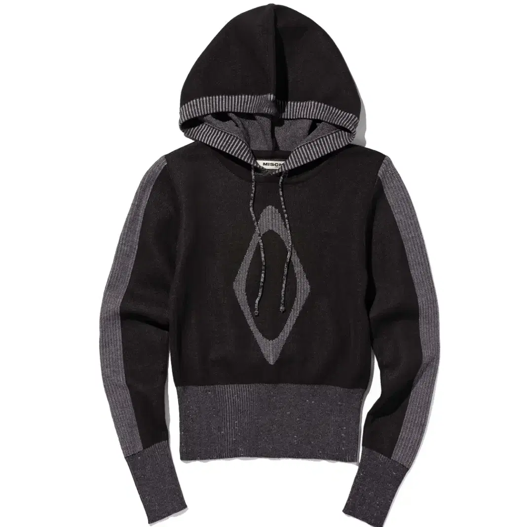 MSCHF RHOMBUS KNIT HOODIE BLACK