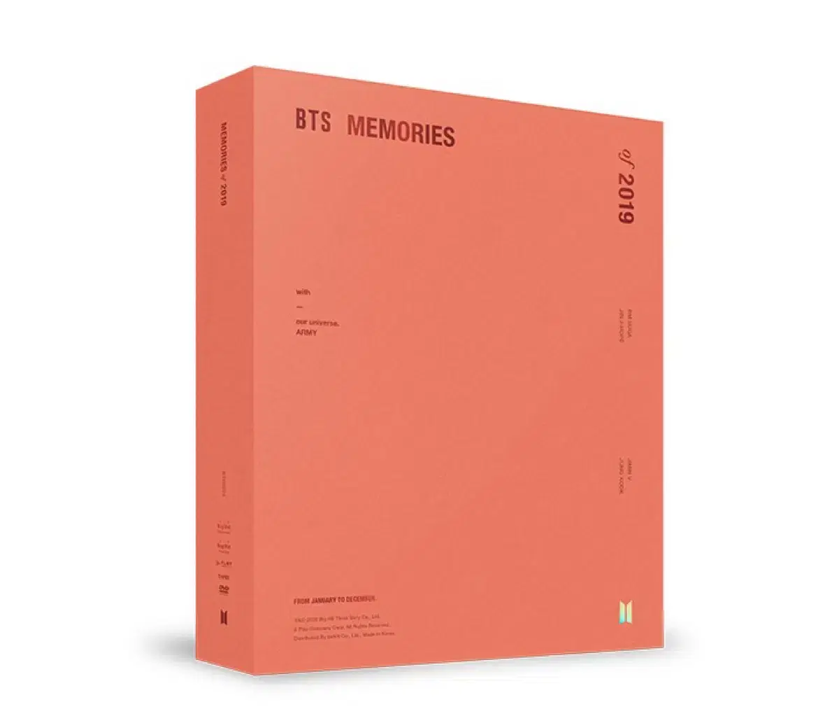 방탄소년단 2019 메모리즈 DVD 특전 포함