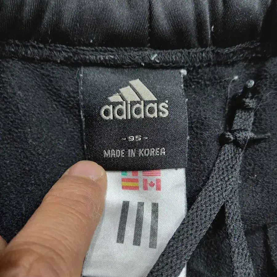 31 adidas Kor 기모 스판 트레이닝하의 블랙 31-380