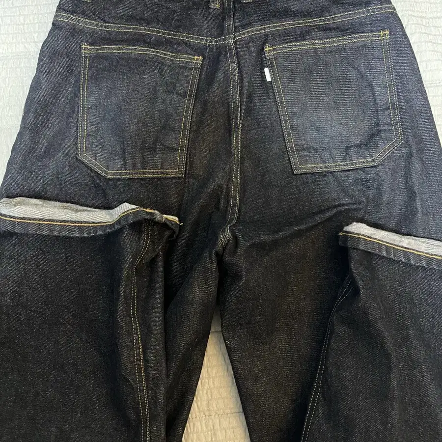 youth wide denim(one wash) M사이즈(short)