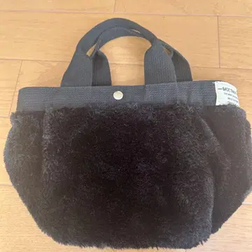 퍼 미니 토트백 블랙
