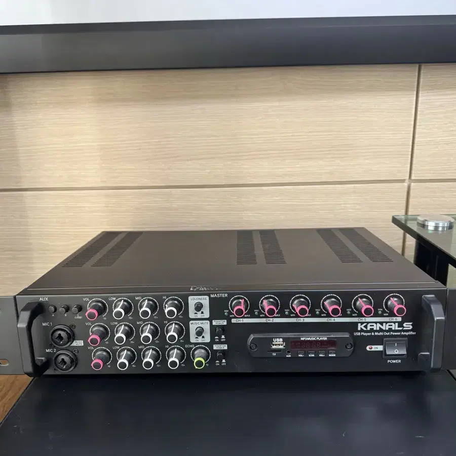 카날스 EMA600N 6채널(600W) 블루투스 파워앰프 / 믹서