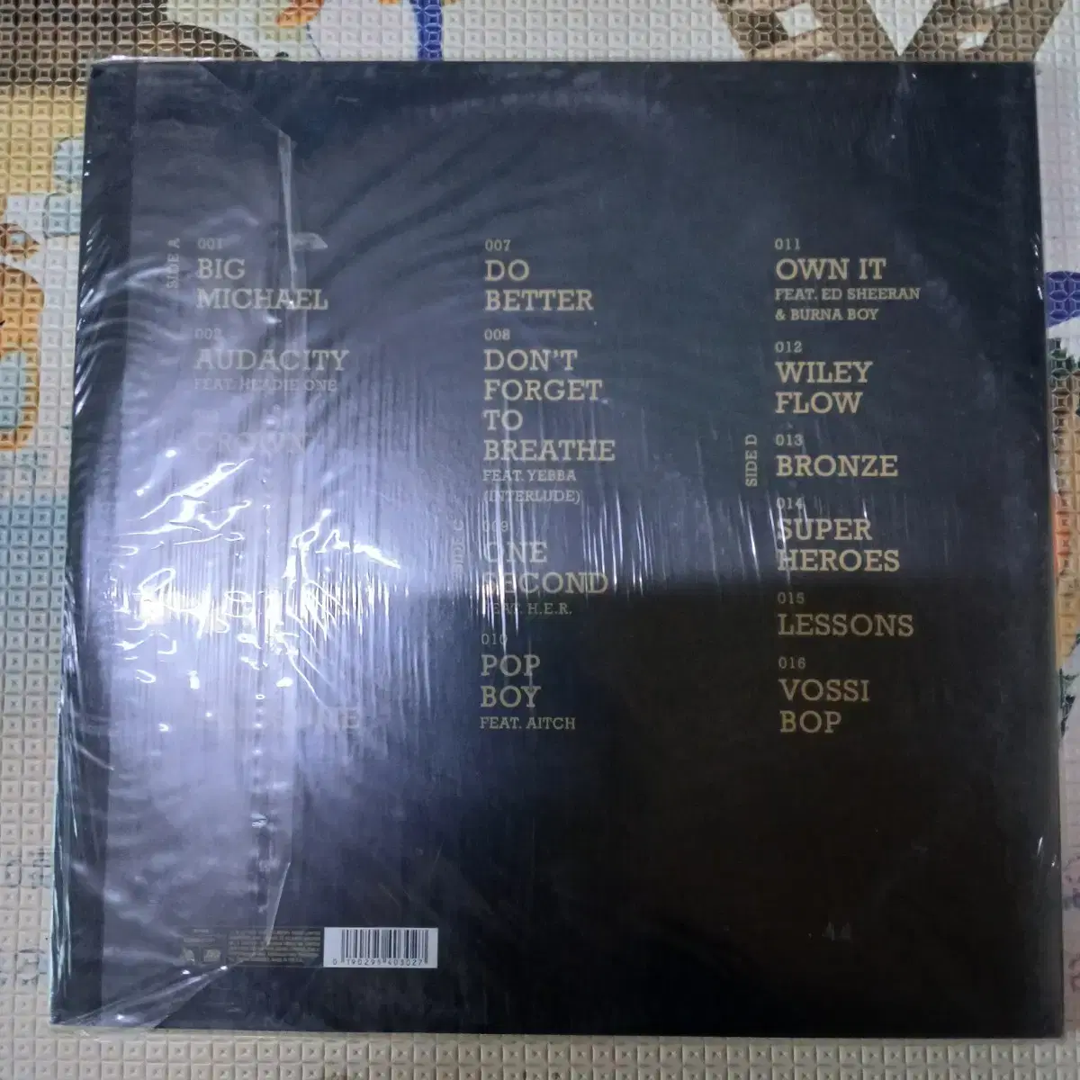 Lp중고 미개봉 STORMZY 2LP 음반 판매합니다.