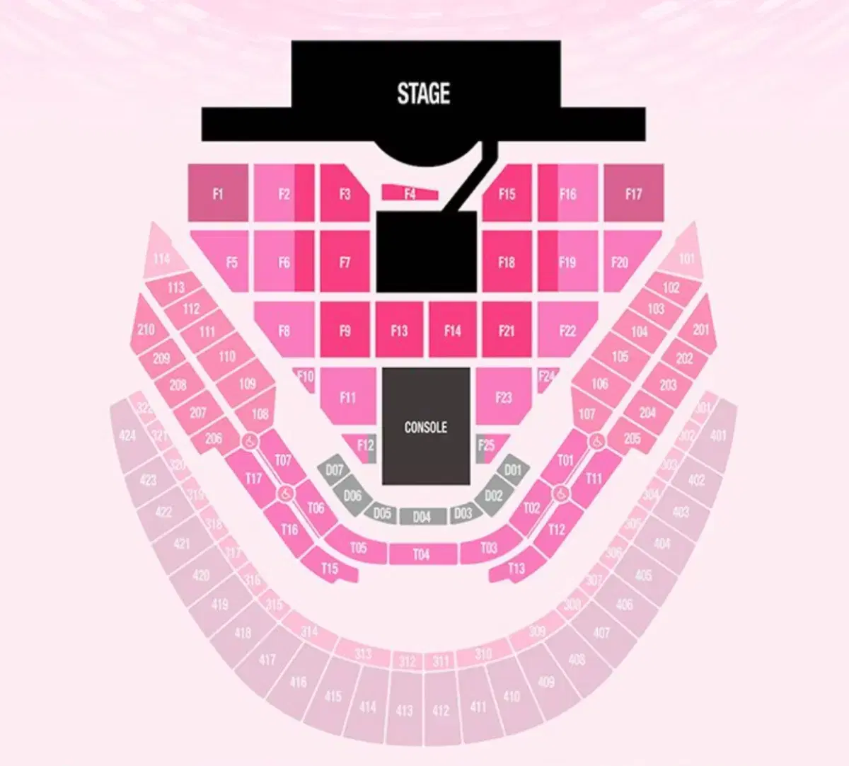 sm 콘서트 막콘 4층 양도