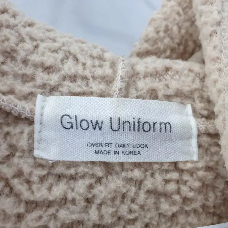 F3557 GLOW UNIFORM 남FREE 뽀글이 후드티/더크