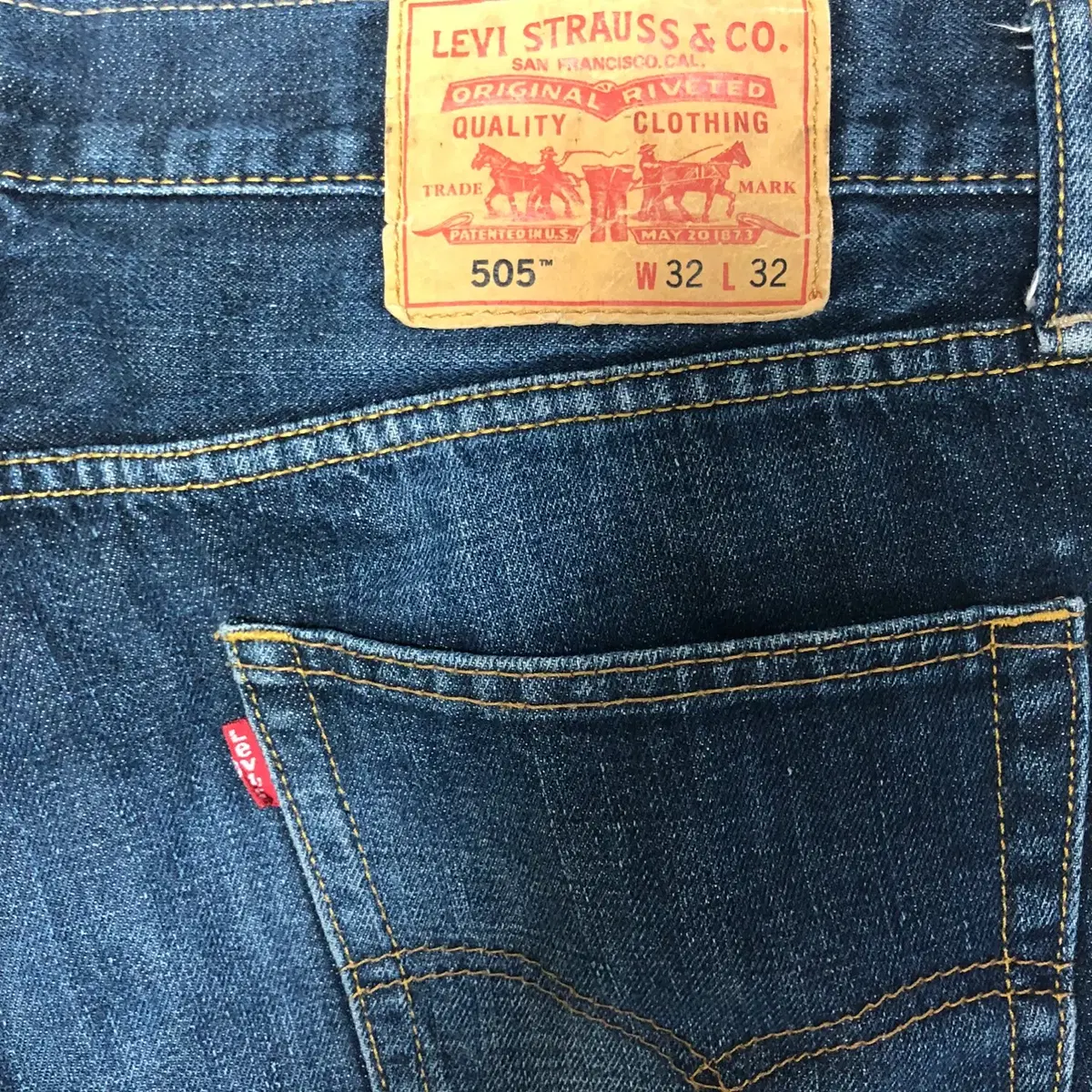 Levi's 505 레귤러 핏 데님 팬츠(W32)