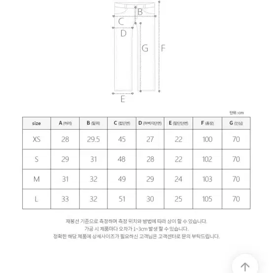 모디핏 빈티지 워싱 와이드 데님 팬츠 흑청 m