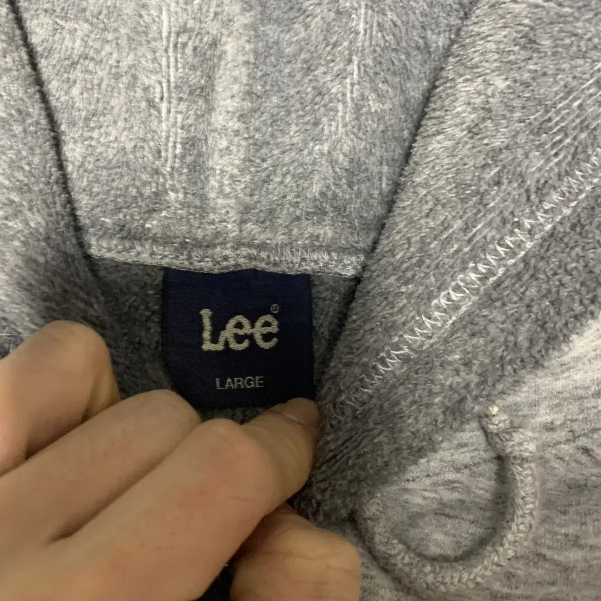 L) Lee 리 후리스 안감 후드티