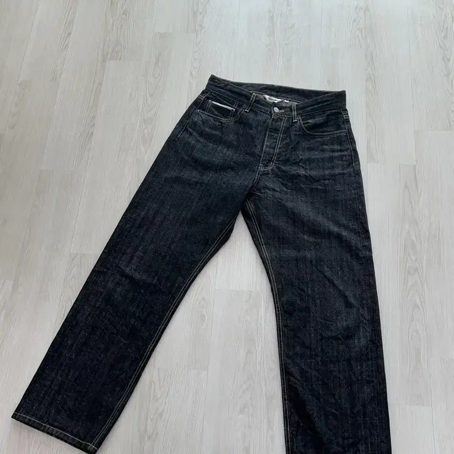 유니폼브릿지 블랙 셀비지 selvedge denim pants black