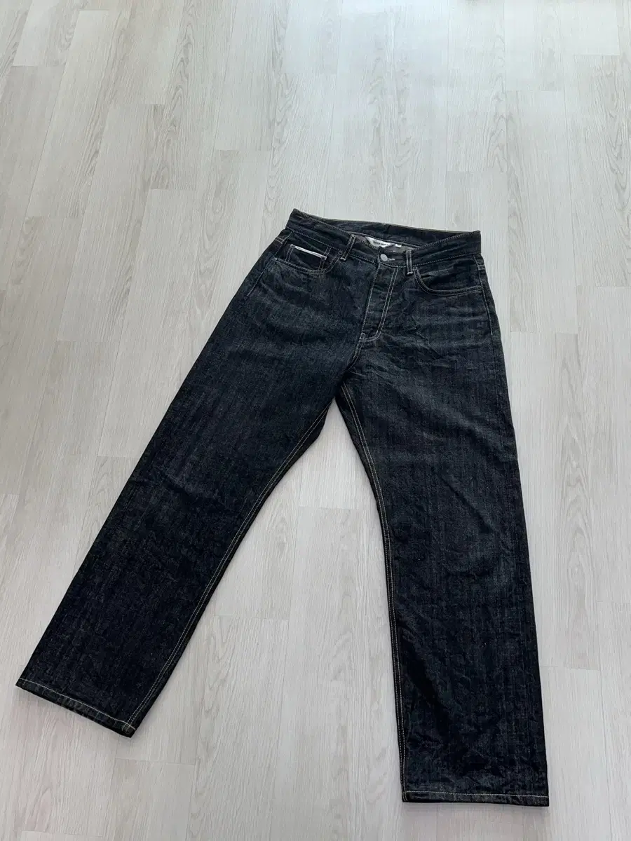 유니폼브릿지 블랙 셀비지 selvedge denim pants black