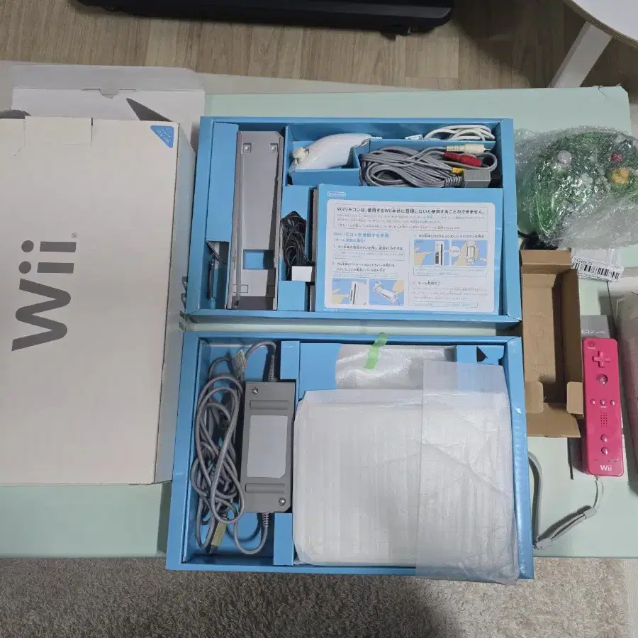 닌텐도 wii 일본판 박스세트 A-급 게임큐브호환가능패드일괄