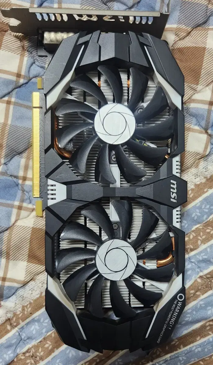 MSI GTX-1060 3g 고장 팝니다