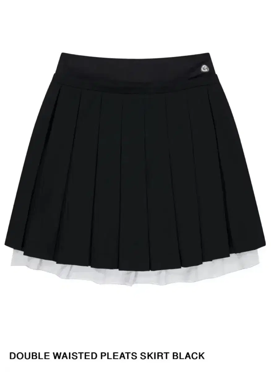 (1,2)Coyseio DOUBLE WAISTED PLEATS SKIRT