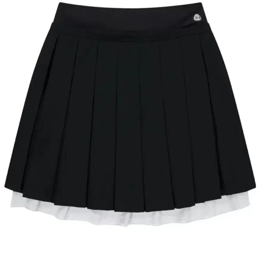 (1,2)Coyseio DOUBLE WAISTED PLEATS SKIRT