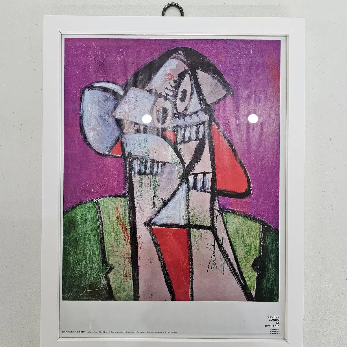 조지 콘도 한정판 전시 포스터 George Condo Poster