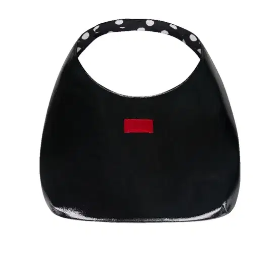 kanari MINI TWO WAY BAG -DOT&GLOSSY BLAC