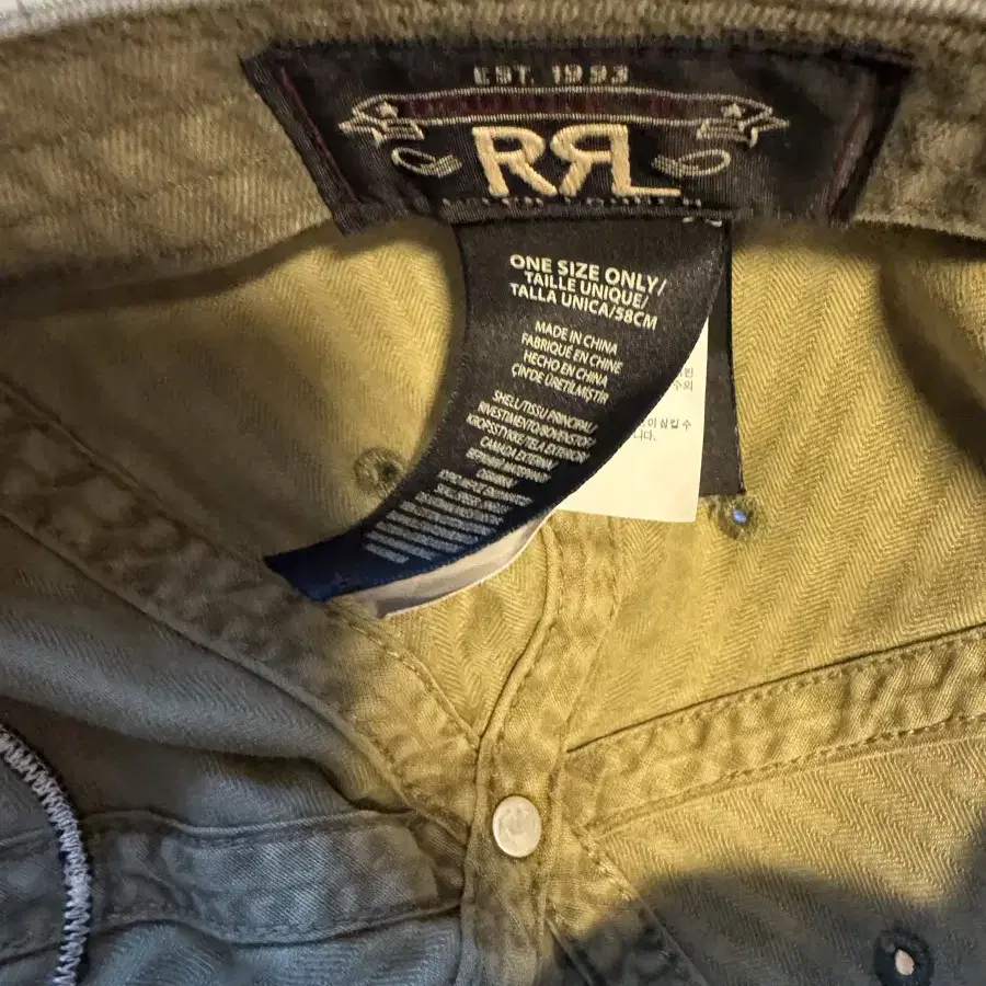 RRL 더블알엘 볼캡 그린