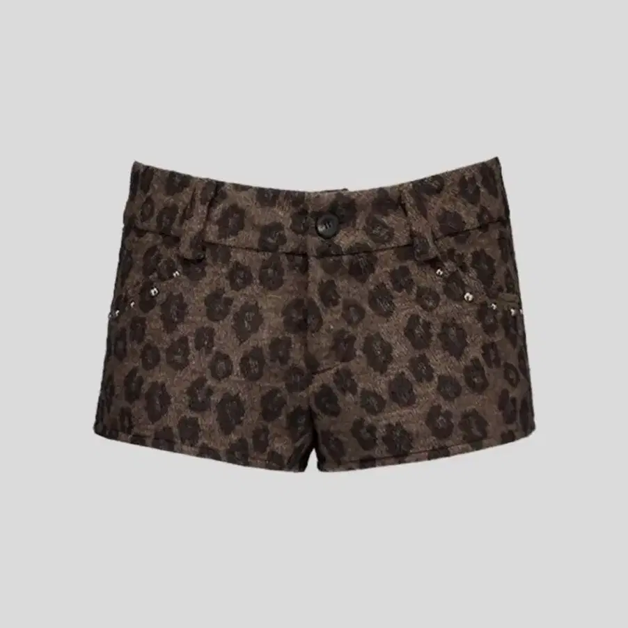 셋업이엑스이 LEOPARD SHORT PANTS setupexe