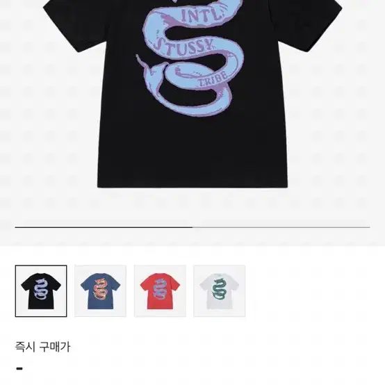 스투시 서펀트 티셔츠 블랙(xl)